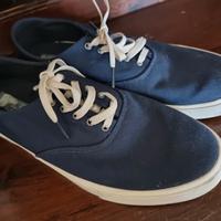 Scarpe da barca uomo tg 43 Sperry in tessuto Blu. 