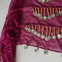 Cintura, pareo rosso, arancio e verde