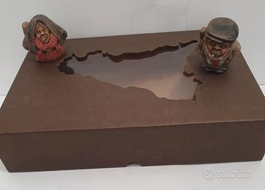 personaggi Siciliani in terra cotta alti 4cm