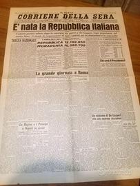 Articolo corriere della sera "È NATA LA REP. ITALI