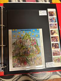 Album raccolta foglietti San Marino
