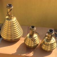 Lampade e lampadario di ottone