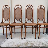 4 sedie marcate Thonet nr 17 del 1875 circa
