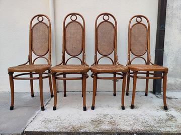 4 sedie marcate Thonet nr 17 del 1875 circa