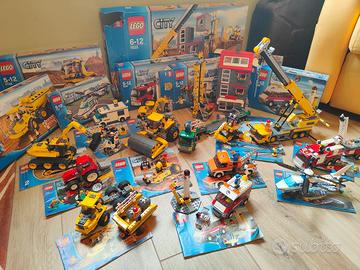 12 set Lego city costruzioni, polizia,pompieri ecc