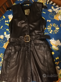 Gilet in vera pelle