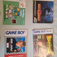 lotto 4 manuali giochi gameboy e gameboy color