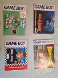 lotto 4 manuali giochi gameboy e gameboy color