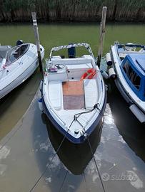 Barca open 4,85 m Evinrude 40 CV completa di acces