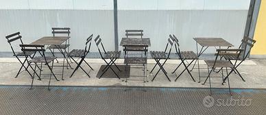 Tavoli e sedie da giardino