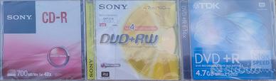DVD e CD vergini