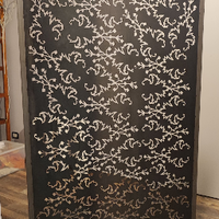 Pannello in ferro decorato a laser