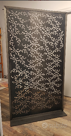 Pannello in ferro decorato a laser