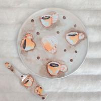 Set ceramica Thun piatto e paletta per torta
