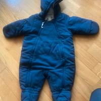 Tuta / sacco neonato blu Petit Bateau