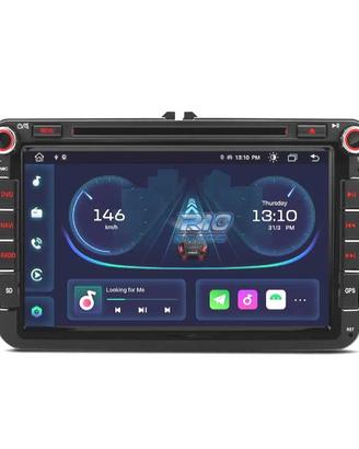 RADIO GPS ANDROID 14 PER VOLKSWAGEN VW GOLF POLO P