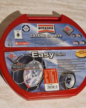 catene da neve Arexons 9 mm a rombo, mai usate