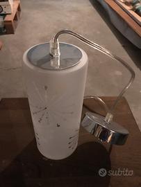 lampadario tubolare satinato