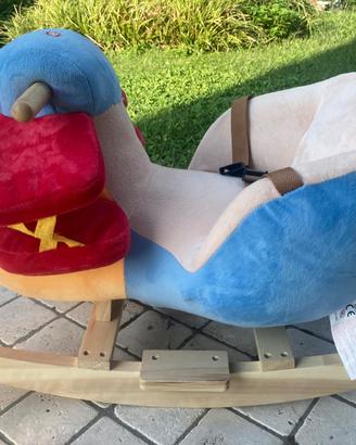 Dondolo peluche con suoneria Homcom