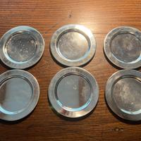 Sottobicchieri argento Silver 6 pezzi