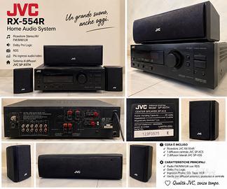 Impianto Hi-Fi JVC RX-554R + 3 casse SPX5TH Vintag