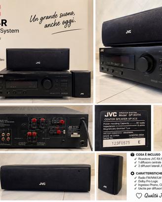 Impianto Hi-Fi JVC RX-554R + 3 casse SPX5TH Vintag