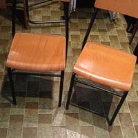 sedie vintage impilabili 