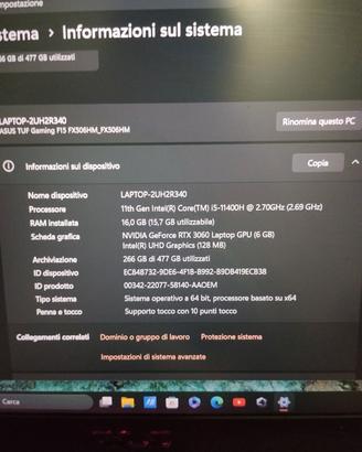 Asus TUF gaming f15 