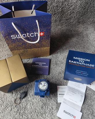 Omega x Swatch Moonshine Gold Blu 