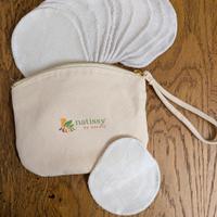 Coppette allattamento lavabili in bambù 