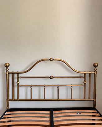 LETTO MATRIMONIALE IN OTTONE RIVA CANTÙ