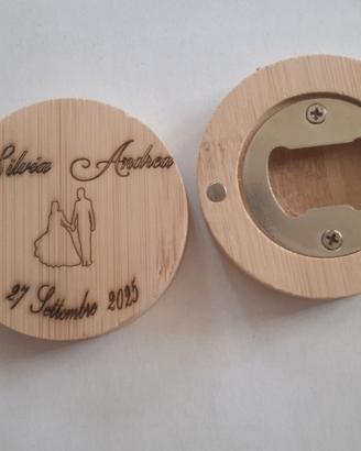 Bomboniera rotonda apribottiglie