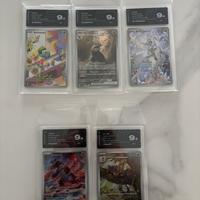 Lotto Pokemon carte gradate 9.5 con AiGrading