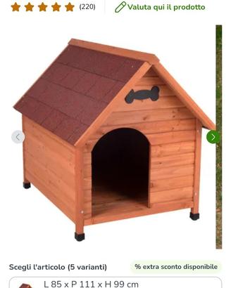 Cuccia-casetta per cani taglia media\grande