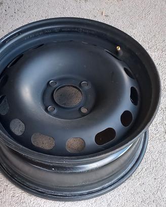 4 cerchi in ferro Citroen Peugeot 6,5x15" 4 fori