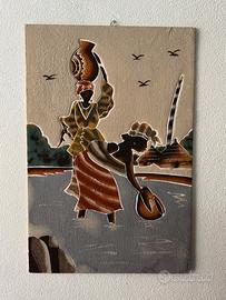 Quadro in sabbia di Papa Mbaye - Arte Senegalese (