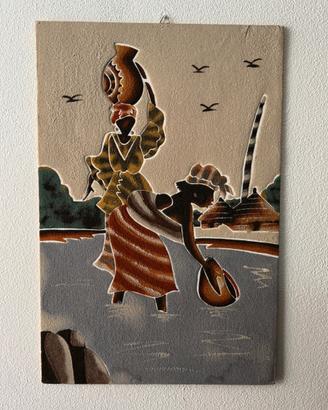 Quadro in sabbia di Papa Mbaye - Arte Senegalese (