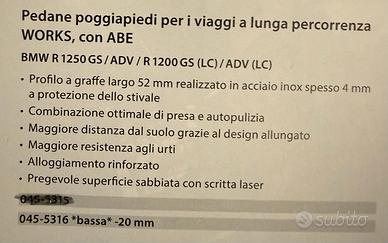 Pedane poggiapiedi Touratech