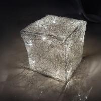 Lampada cubo a Led da terra 40x40x40 cm