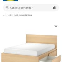  letto matrimoniale con cassetti cassettiere