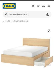  letto matrimoniale con cassetti cassettiere