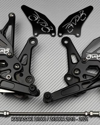 Pedane arretrate KAWASAKI Z1000 / Z1000R 2010 2021