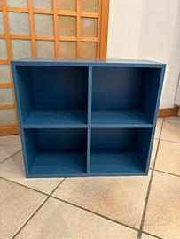 Libreria/Organizer Blu 4 sezioni