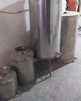bidoni acciaio inox varie misure 