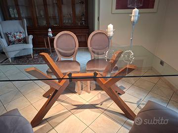 Tavolo  calligaris e sedie