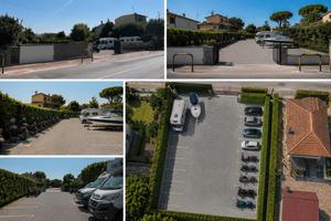 Parcheggio posto auto, camper, moto, barca