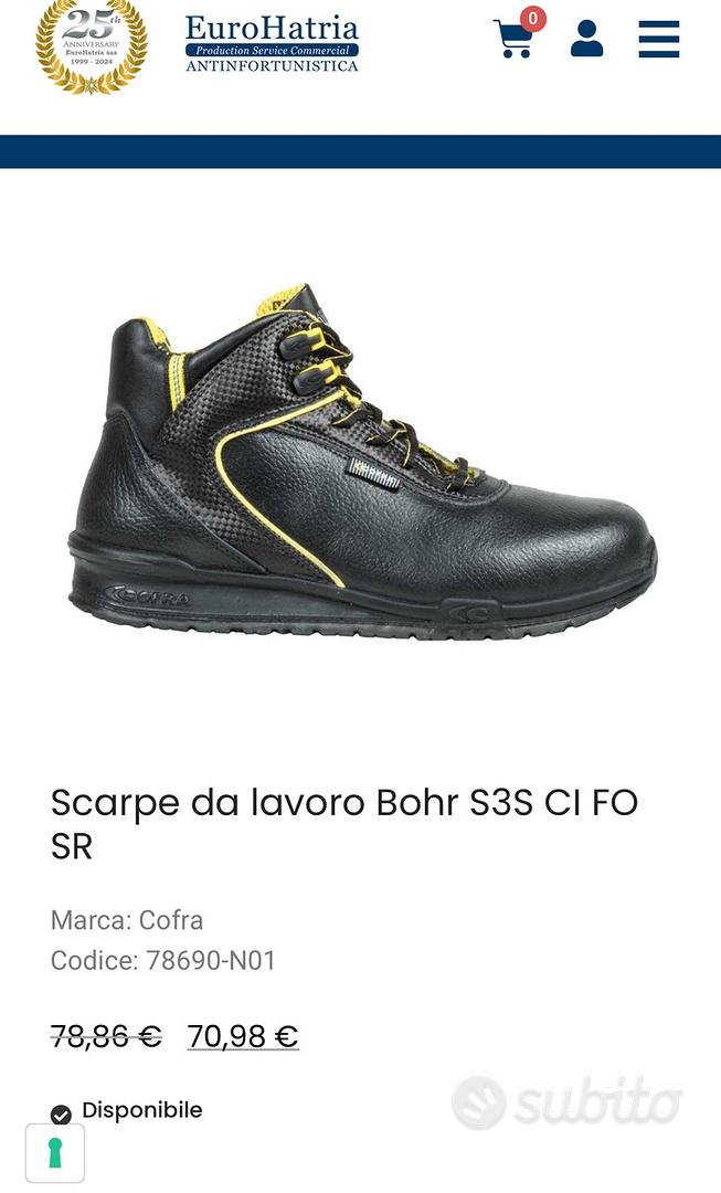 Scarpe antinfortunistiche Cofra 43 Abbigliamento e Accessori In