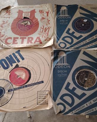 4 DISCHI 78 GIRI ANTICHI GOMMALACCA