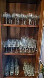 servizio vintage bicchieri in cristallo di Boemia