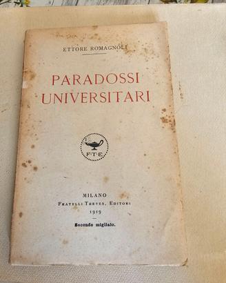 Libro Raro "Paradossi Universitari" - Ettore Roma